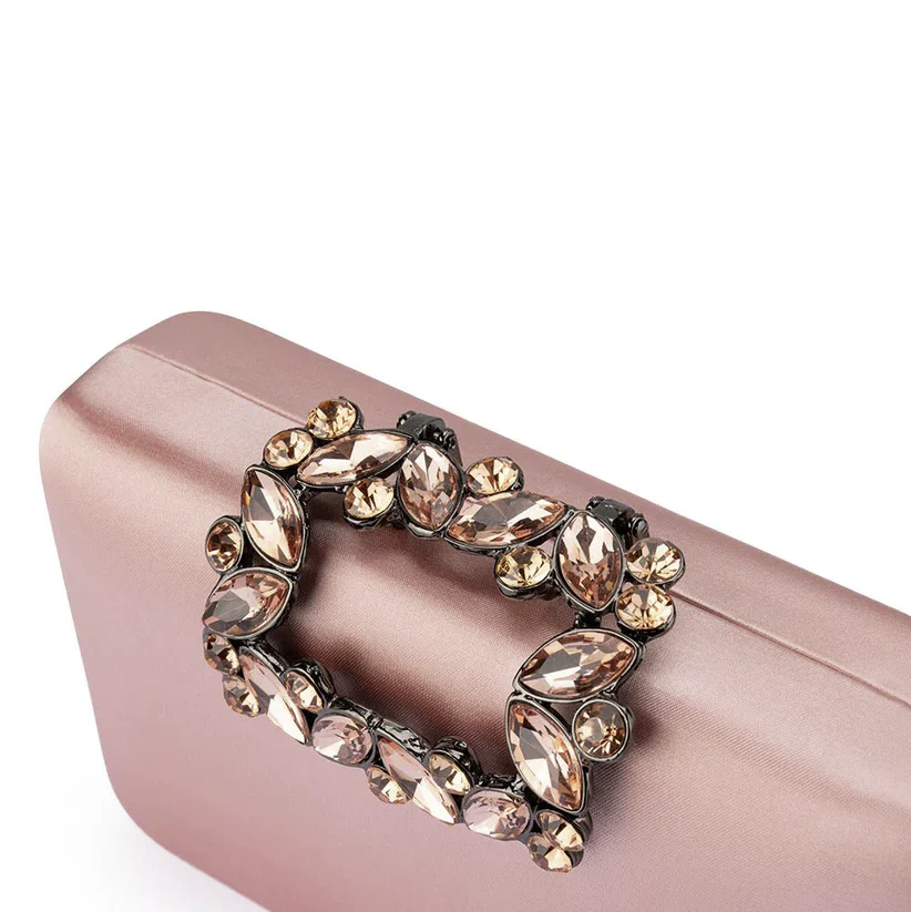 Olga Berg Margalit Crystal Lock Clutch - Image 5