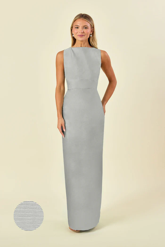 Sabrina Bodice with Straight Skirt in Drapey Bengaline - Image 3