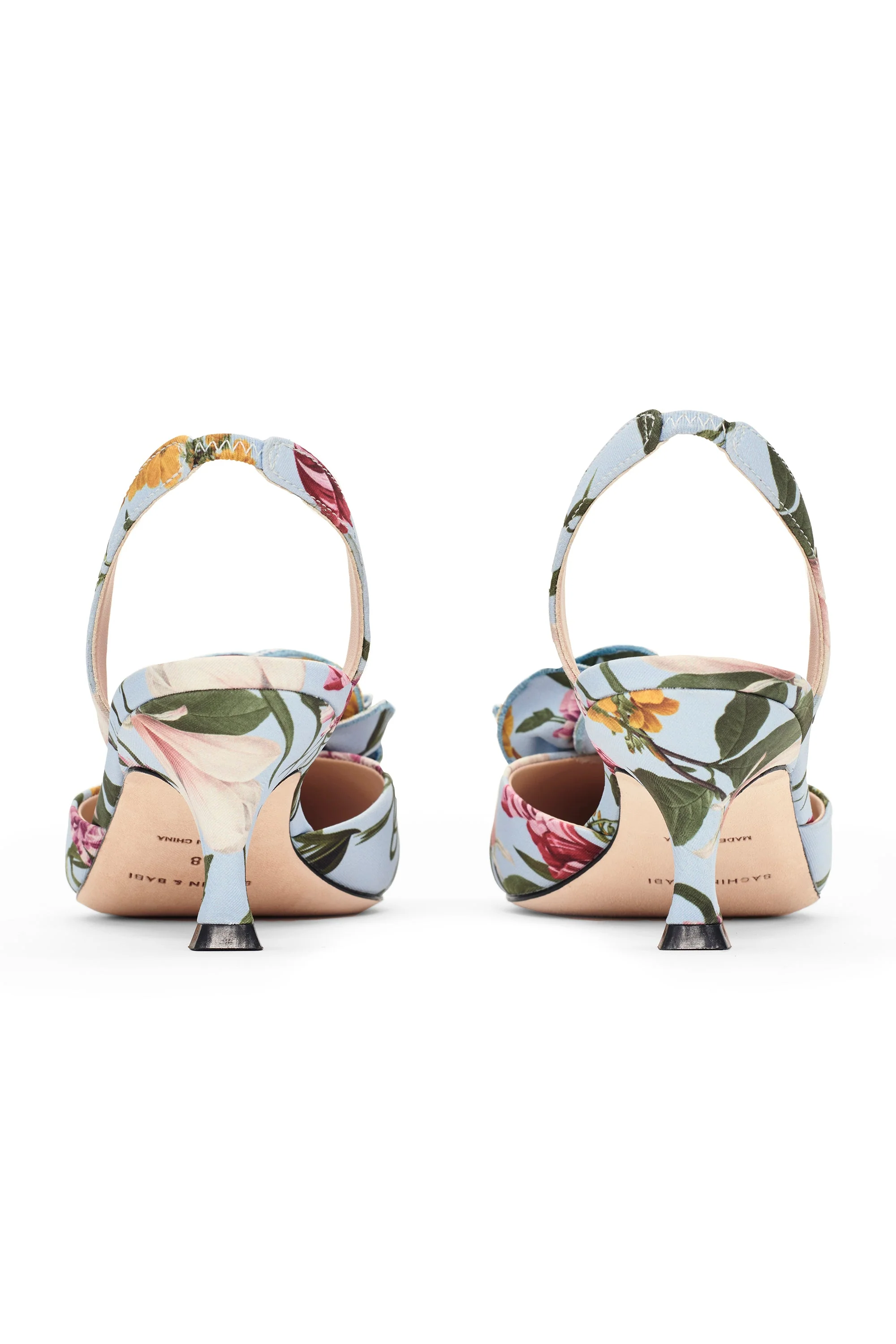 Sachin & Babi Carnegie Kitten Heel in Glacial Blue Blossoms - Image 4