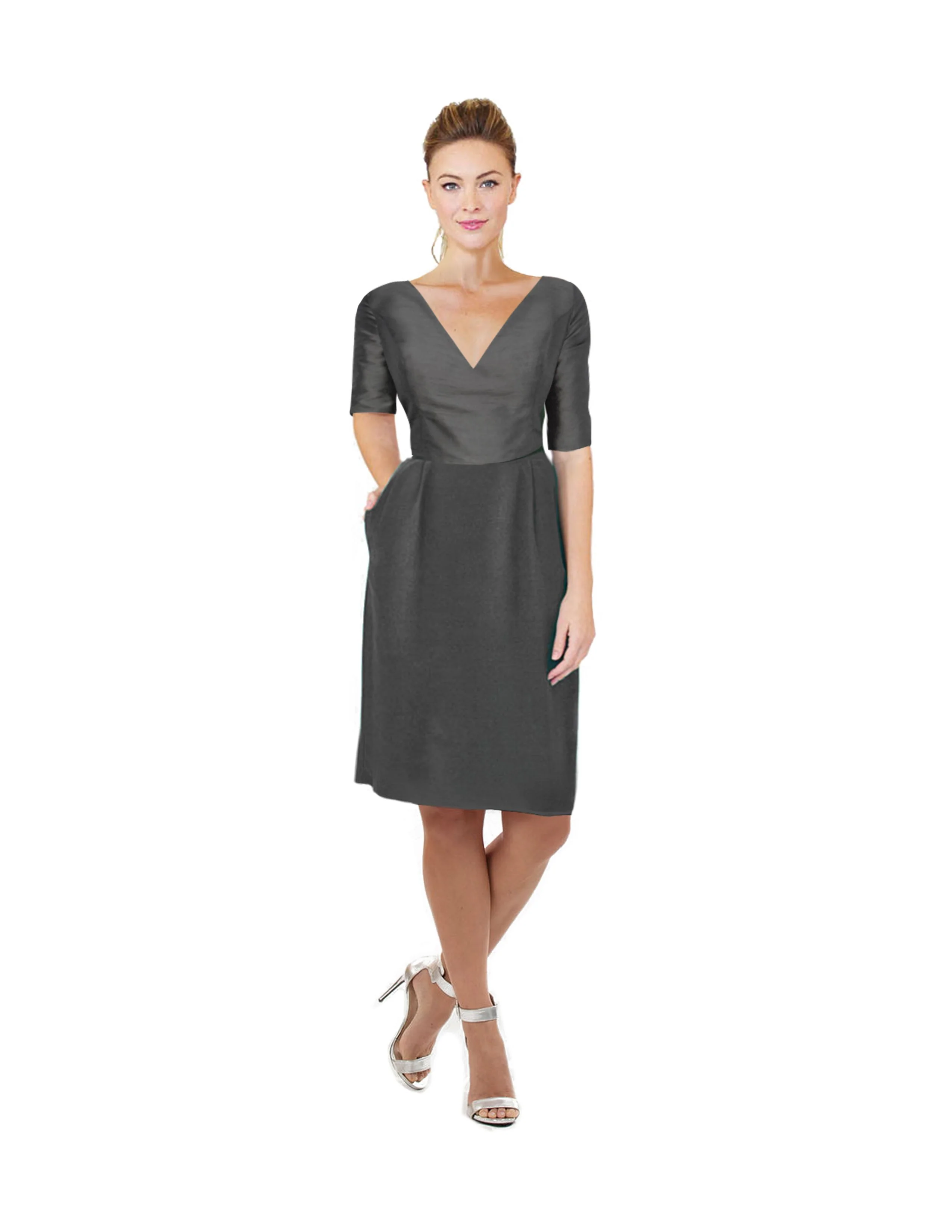 Stella Bodice With Maternity Skirt in Shantung