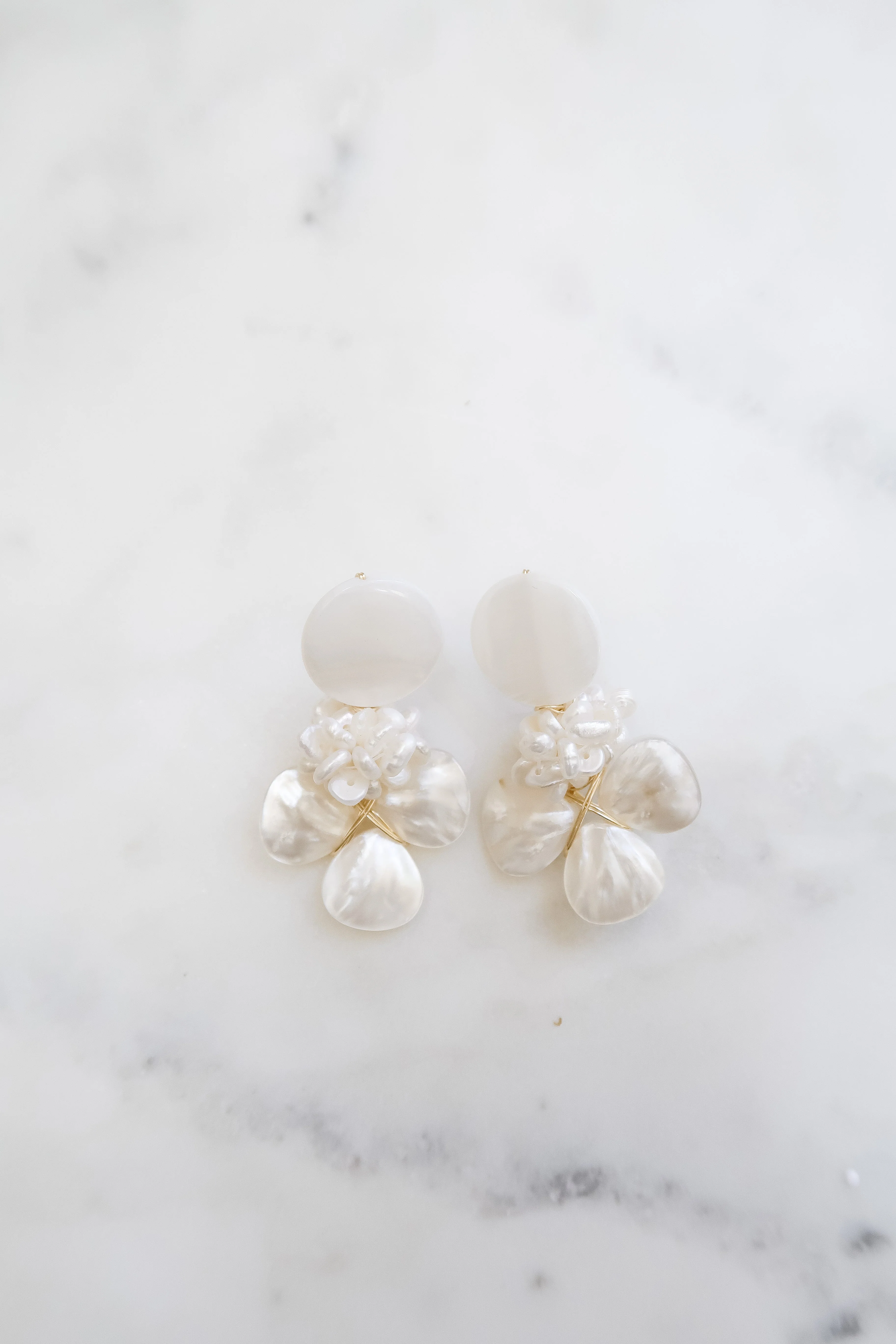 The Charlotte Pearl Cluster Earrings - Image 3
