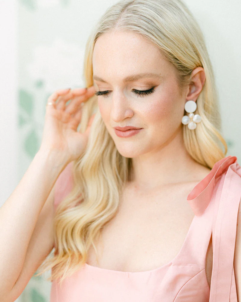 The Charlotte Pearl Drop Earrings - Image 2