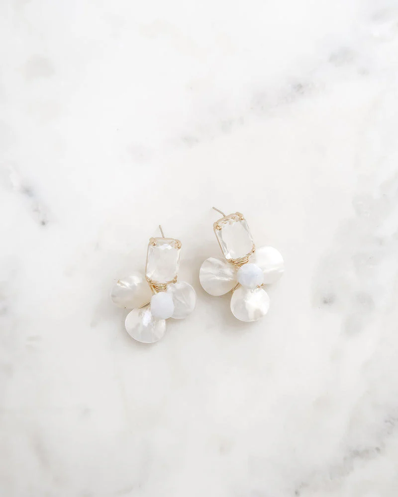 The Madeleine Earrings in Aquamarine