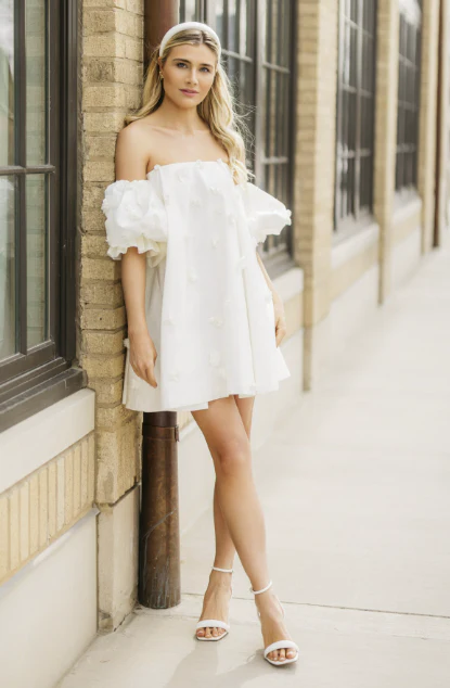By Watters Little White Dress Posie 39324 - Image 4