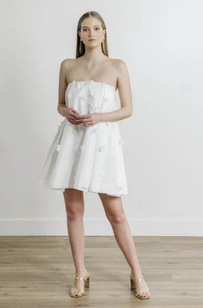 By Watters Little White Dress Posie 39324 - Image 8